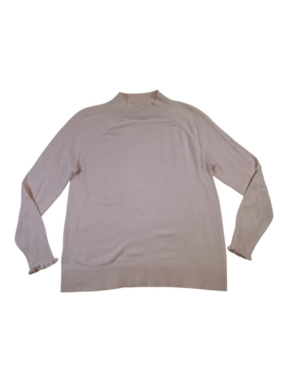 LOFT Light Pink Mock Neck Knit Sweater - Size Medium